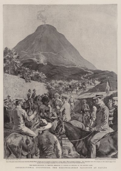 International Courtesies, the Mediterranean Squadron at Naples by Frank Dadd